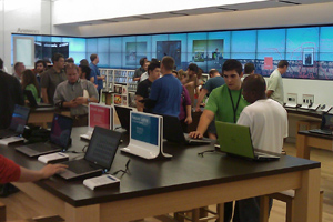 Microsoft store grand opening, marketing consultant, hamilton wallace
